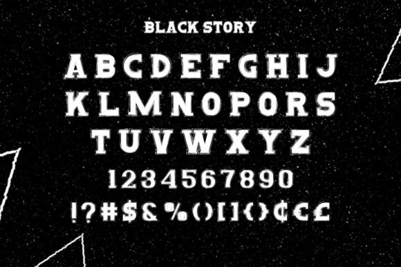 Black Story Font - Preview 3