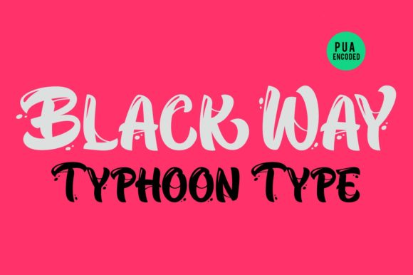 Black Way Font - Preview 1
