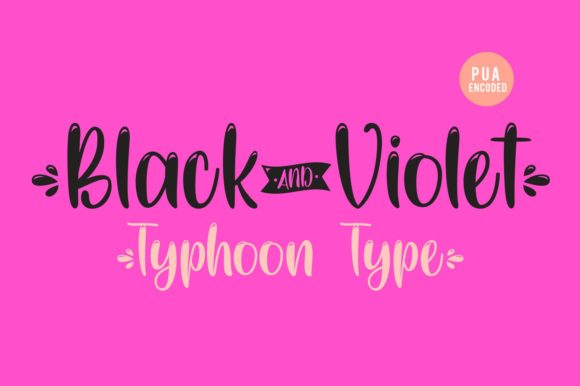 Black and Violet Font - Preview 2
