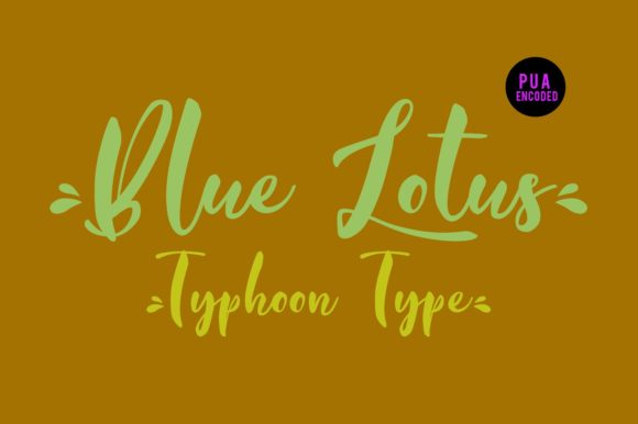 Blue Lotus Font - Preview 2