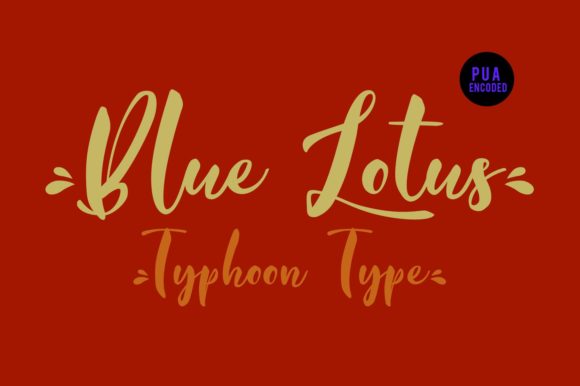 Blue Lotus Font - Preview 1