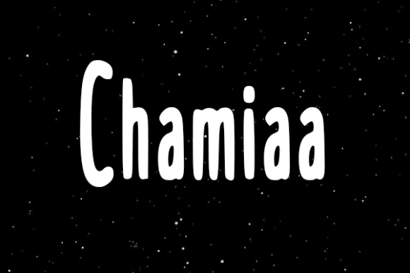 Chamiaa Font PNG with transparent background - Preview 1