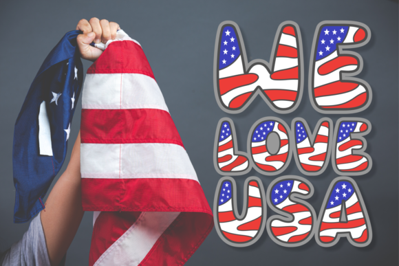 Cute Flag Font - Preview 2