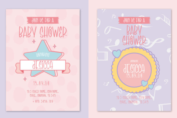 Cute Symphony Font PNG with transparent background - Preview 1