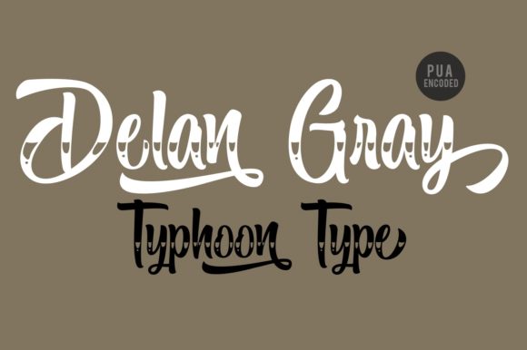 Delan Gray Font font preview - 1