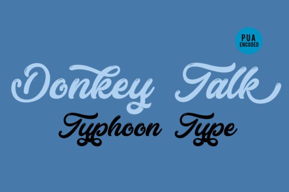Donkey Talk Font - Preview 1