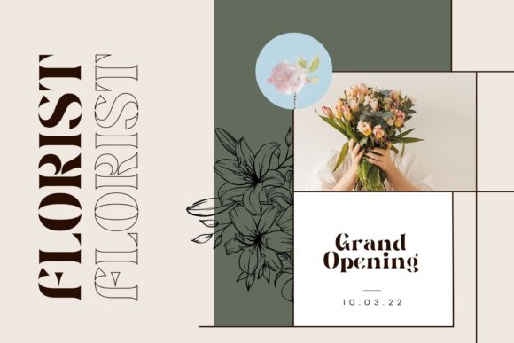 Fashion Stencil Font - Preview 2