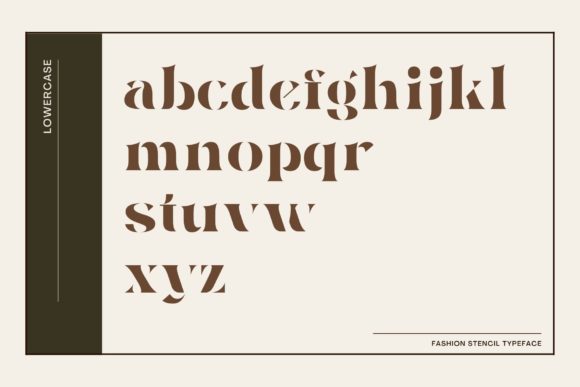 Fashion Stencil Font - Preview 5