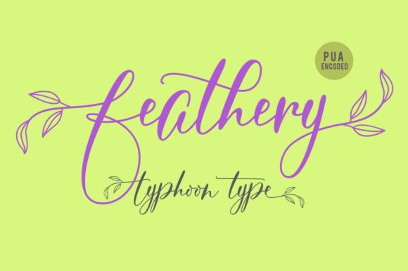 Feathery Font - Preview 2