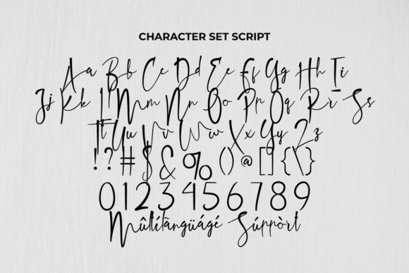 George Sean Font PNG with transparent background - Preview 4
