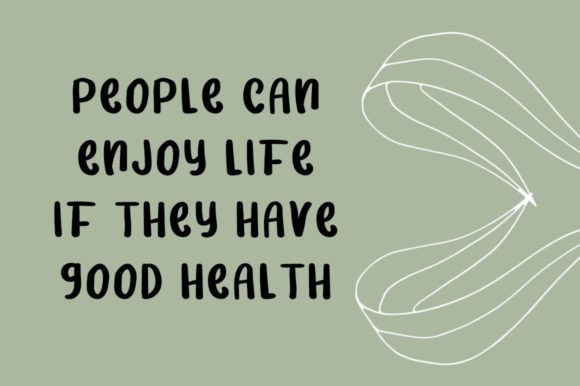 Green Healthy Font - Preview 2