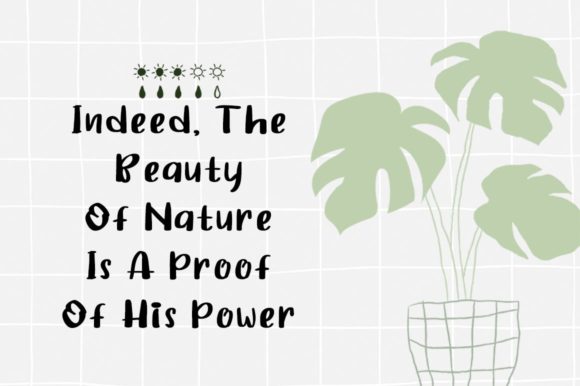 Green Houseplant Font - Preview 3