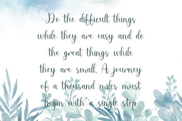 Heather Madeleine Font PNG with transparent background - Preview 3