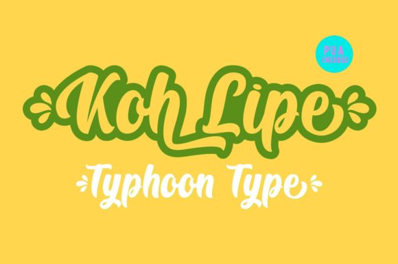 Koh Lipe Font PNG with transparent background - Preview 2