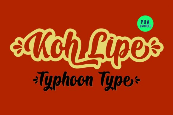 Koh Lipe Font PNG with transparent background - Preview 1