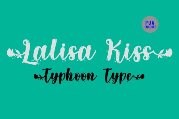 Lalisa Kiss Font PNG with transparent background - Preview 1