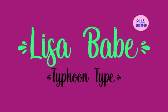 Lisa Babe Font PNG with transparent background - Preview 1