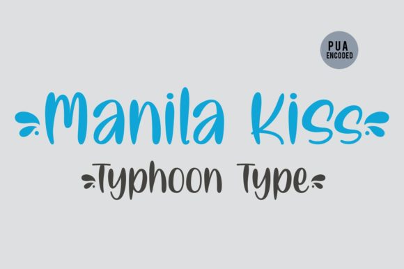 Manila Kiss Font font preview - 1