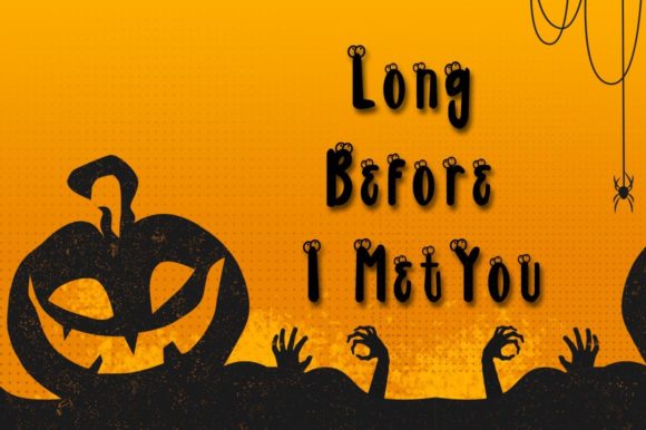 Mister Halloween Font PNG with transparent background - Preview 2