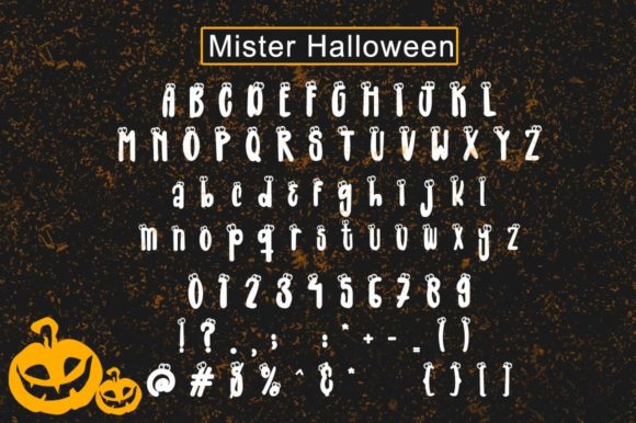 Mister Halloween Font PNG with transparent background - Preview 4