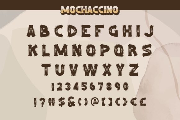 Mochaccino Font PNG with transparent background - Preview 3