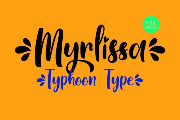Myrlissa Font PNG with transparent background - Preview 1