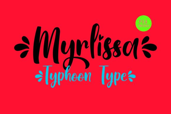 Myrlissa Font PNG with transparent background - Preview 2