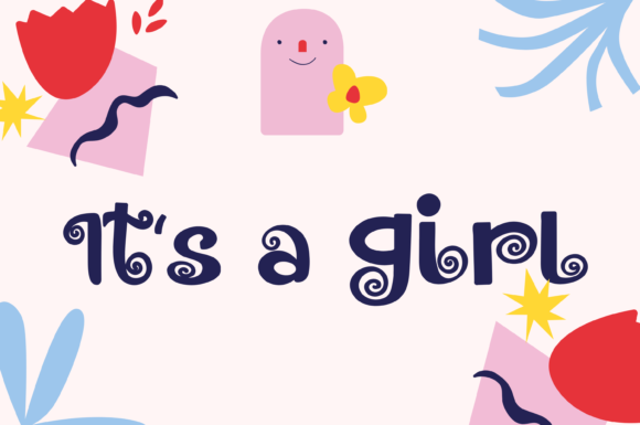 Peachy Lady Font PNG with transparent background - Preview 3