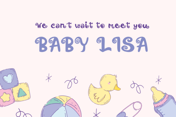 Peachy Lady Font PNG with transparent background - Preview 5
