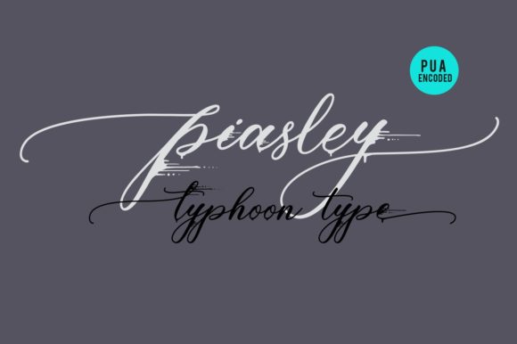 Piasley Font PNG with transparent background - Preview 1