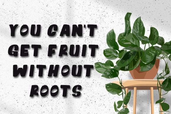 Plant Lovers Font PNG with transparent background - Preview 1