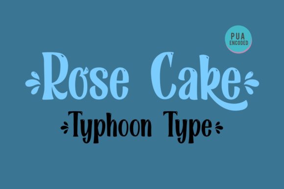 Rose Cake Font PNG with transparent background - Preview 2