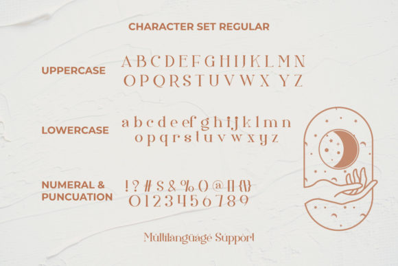 Saturday Moon Font PNG with transparent background - Preview 2