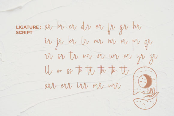 Saturday Moon Font PNG with transparent background - Preview 6