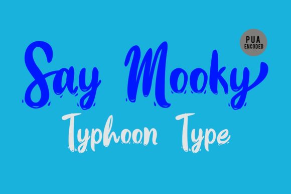 Say Mooky Font font preview - 1