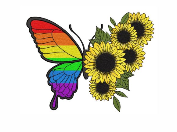 Sunflower Pride Butterfly
