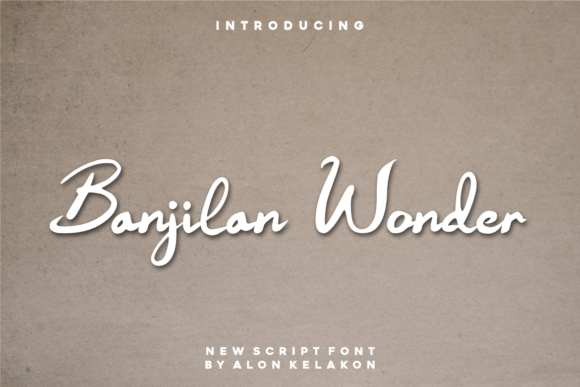 Banjilan Wonder Font - Preview 1