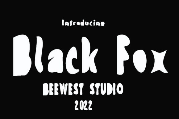 Black Fox Font - Preview 1