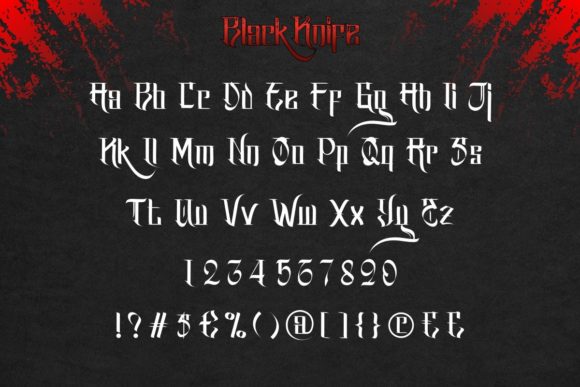 Black Knife Font - Preview 3