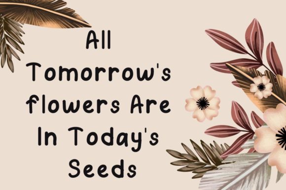 Blooming Floral Font - Preview 1