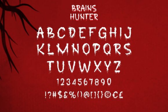 Brains Hunter Font - Preview 3