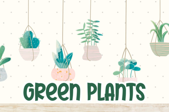Cactus Floral Font - Preview 2