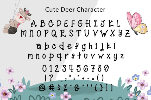 Cute Deer Font - Preview 4