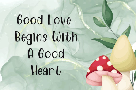 Cute Mushroom Font - Preview 1
