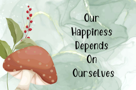 Cute Mushroom Font - Preview 3