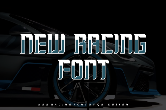 Faster Racing Font PNG with transparent background - Preview 1