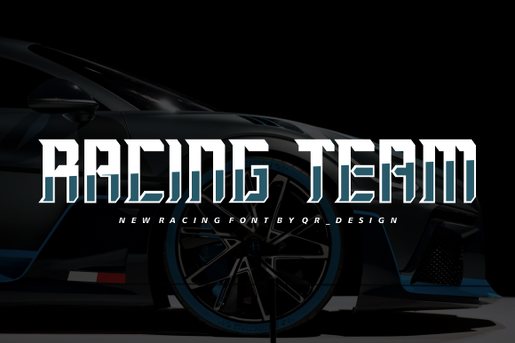 Faster Racing Font PNG with transparent background - Preview 2