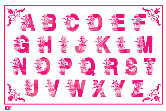 Floral Font - Preview 2