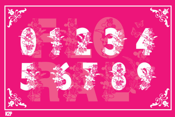 Floral Font - Preview 3