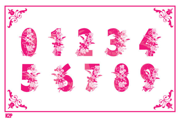 Floral Font - Preview 4